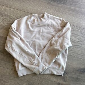 Uniqlo Women's Cream Funnel Neck Sweatshirt